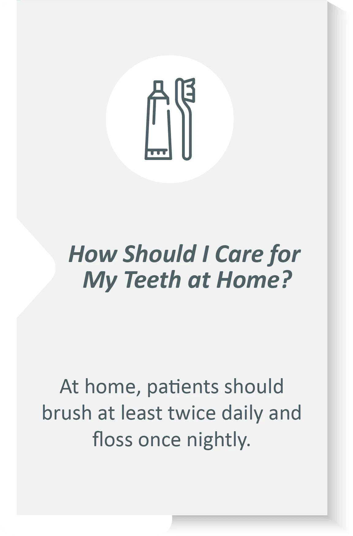 care for teeth at home