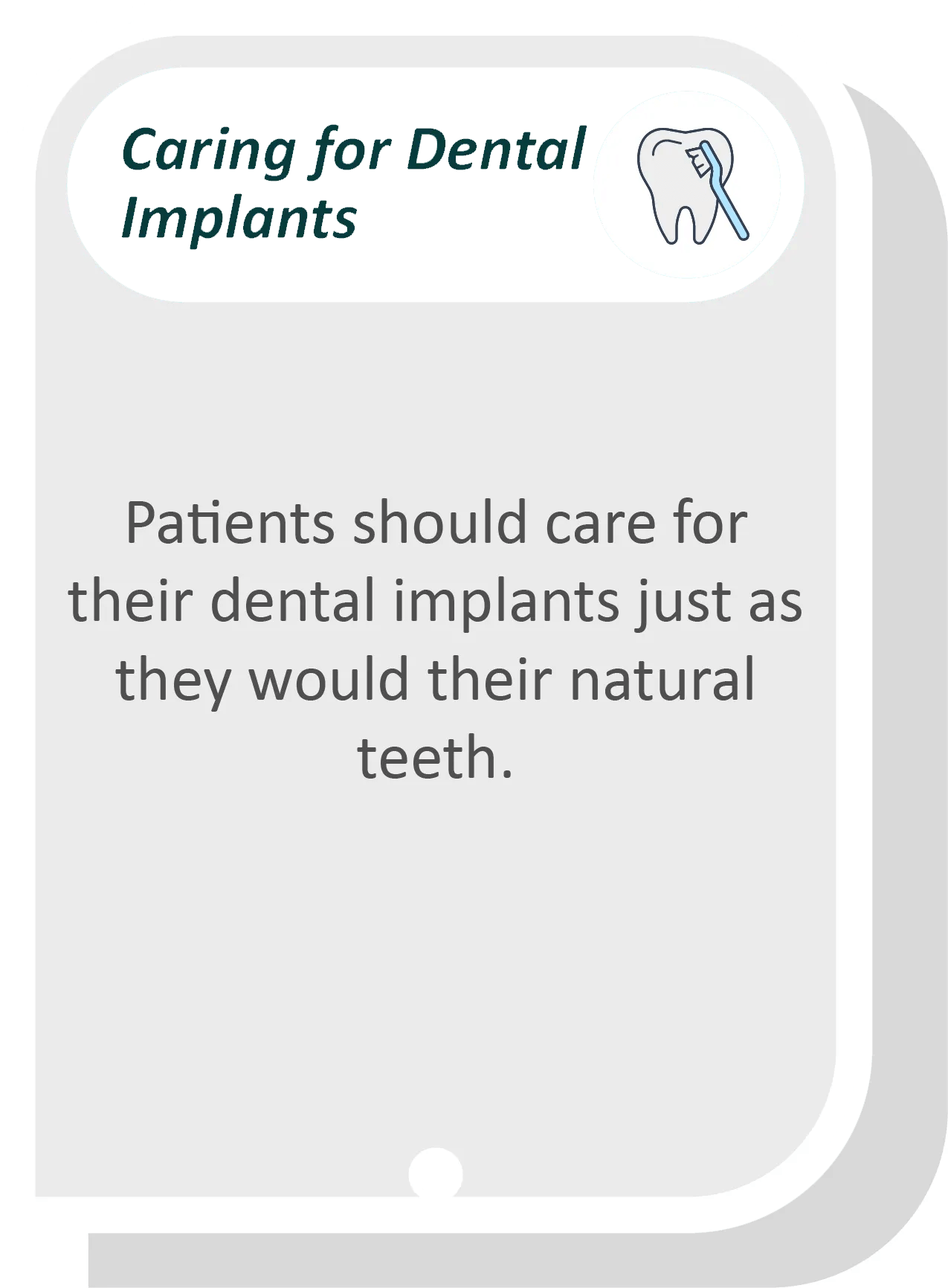 caring for implants
