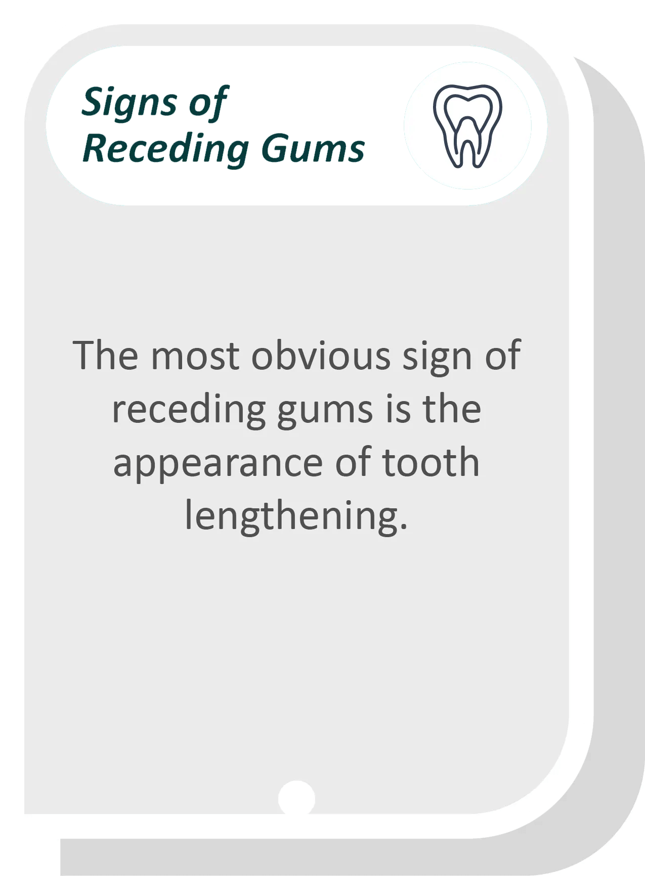 signs of receeding gums