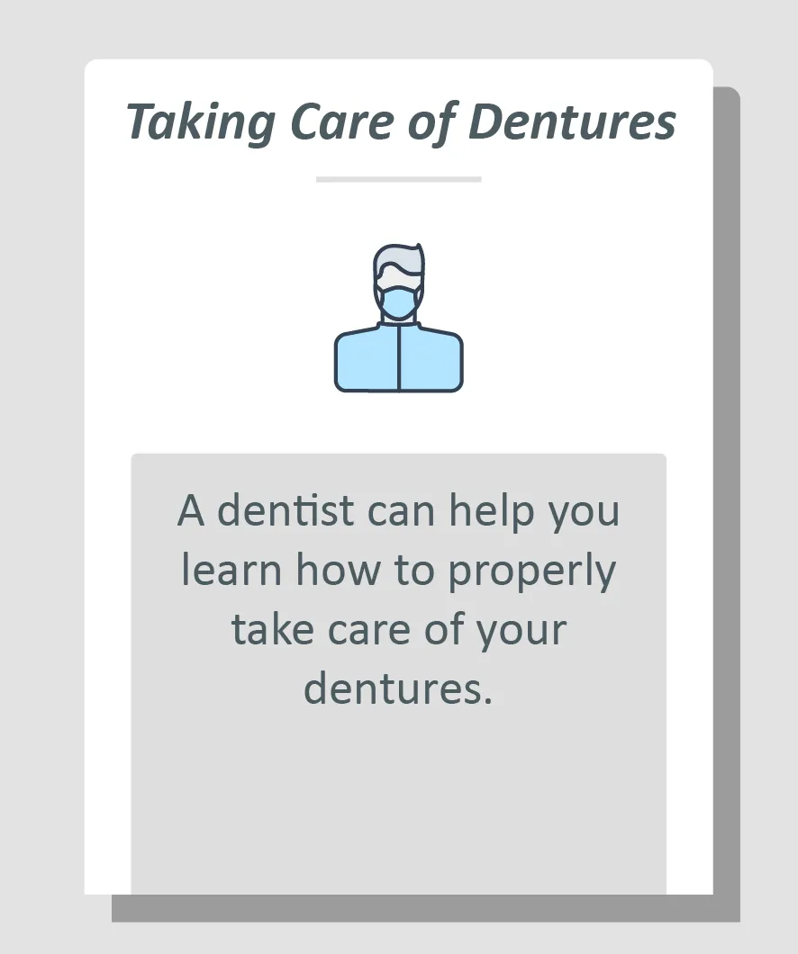 taking care of dentures