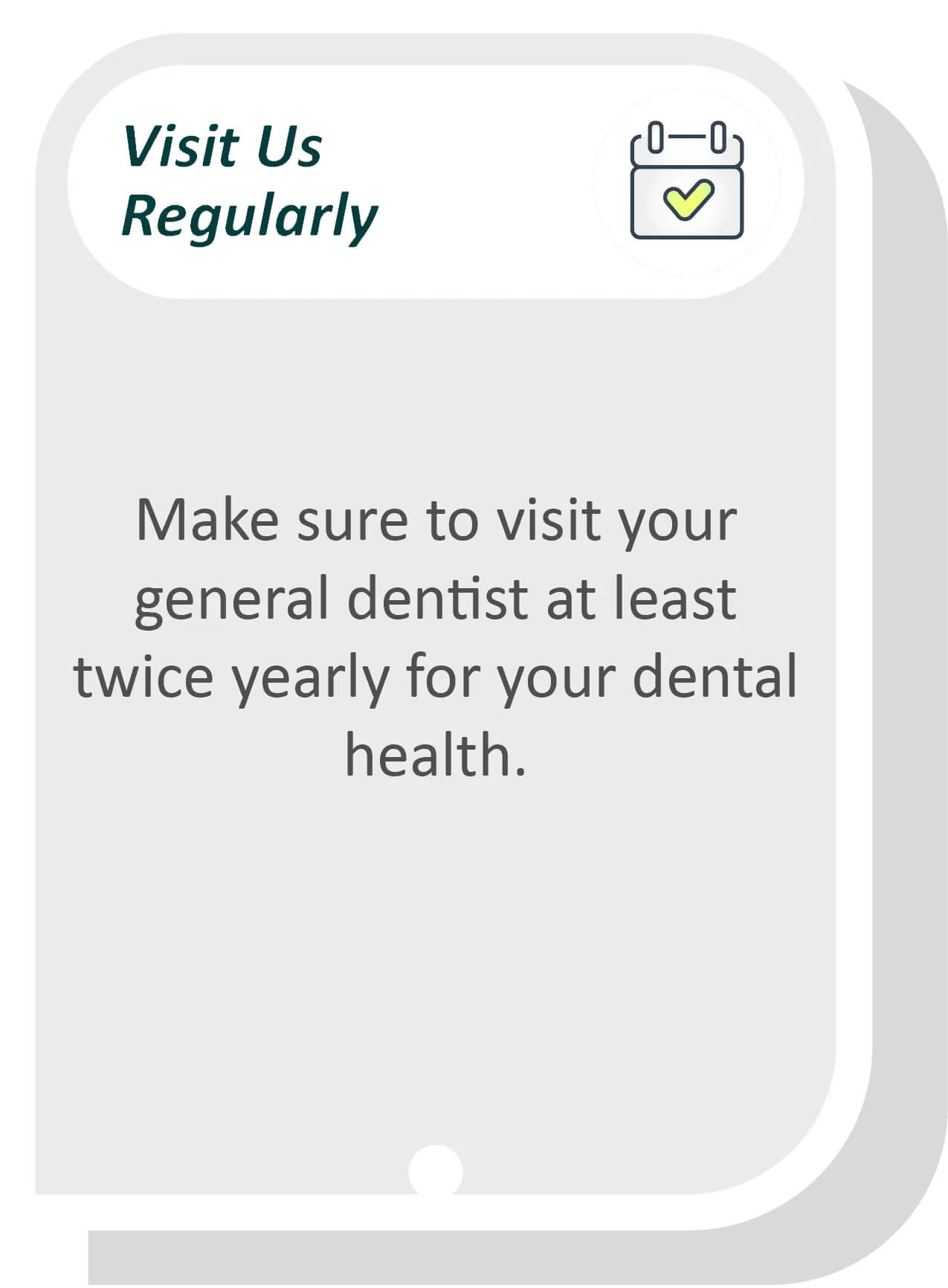 visit us regularly